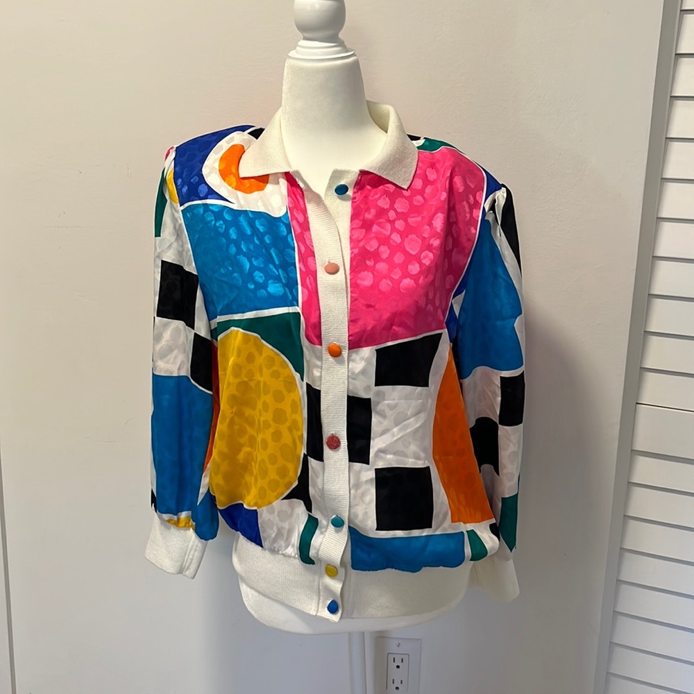 80s colorful light jacket ✨PERFECT VINTAGE